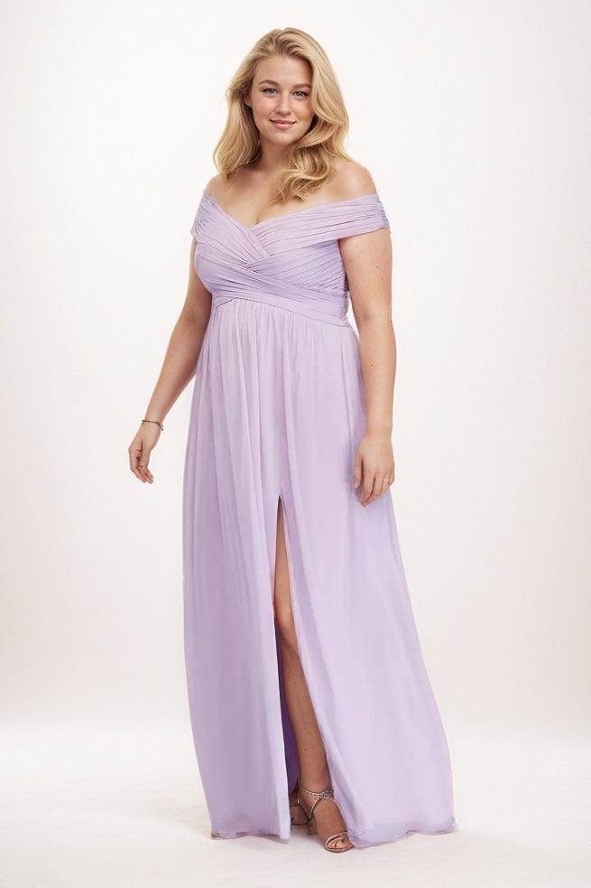 A-Line Maxi Chiffon Bridesmaid Dress CB0762 - COCOMELODY